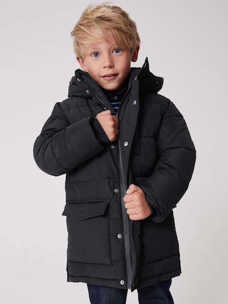 Boys Shower Resistant Padded Longline Coat (D25780) | £123