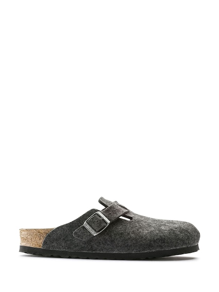 Grey Boston Wooly Clogs (D90175) | £115