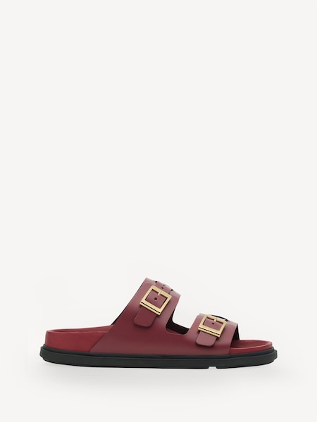 Berry Red St. Barths Sandals (E06011) | £200