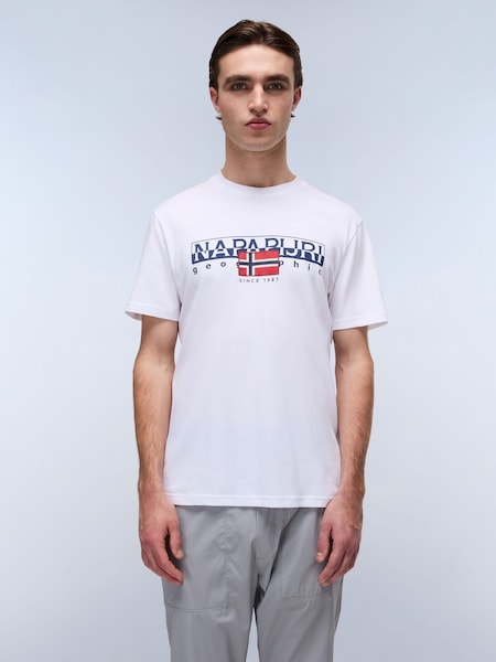 Aylmer Short Sleeve White T-Shirt (E06402) | £35