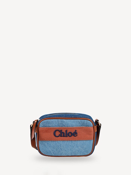 Blue Denim Logo Cross-Body Bag (E11261) | £225