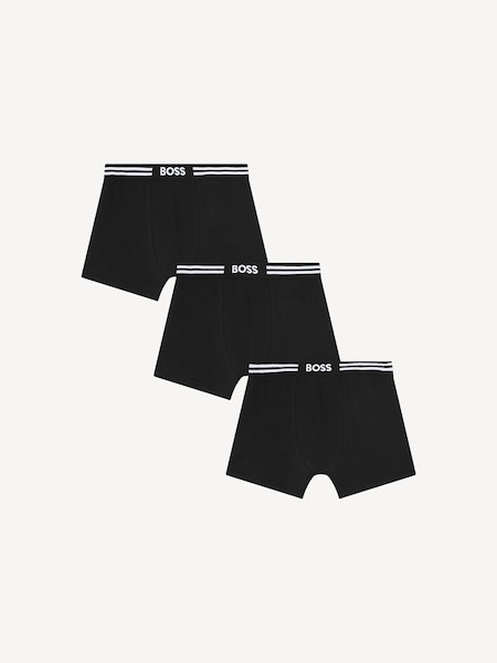Black Logo Boxers 3 Pack (E41093) | £39
