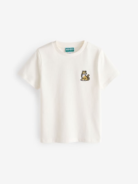 Cream Chest Logo Short Sleeve T-Shirt (E41210) | £37 - £47