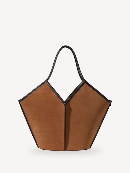 Brown Calella Distressed Leather Tote (E47337) | £425