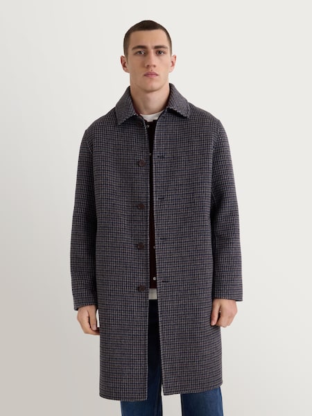 Brown - Regular Stan Coat Double Face Check Coat