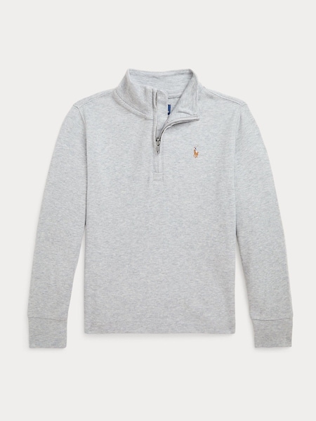 Grey Boys Quarter Zip Sweatshirt (E49611) | £79