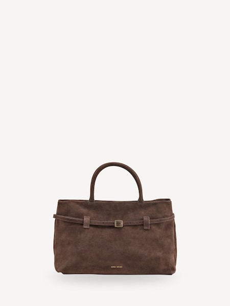 Brown Suede Le Cambon 35 Handbag (E64192) | £580