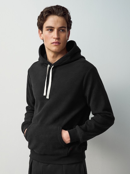 Blue Brushed Fleece Hoodie (E70777) | £100