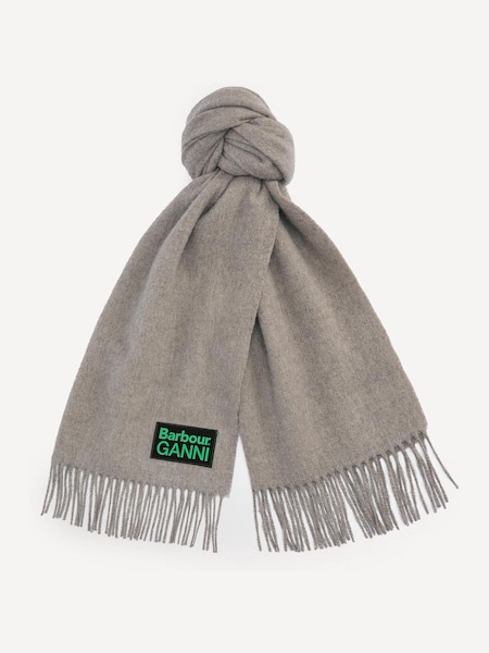 Barbour® x GANNI Beige Scarf (E71045) | £145