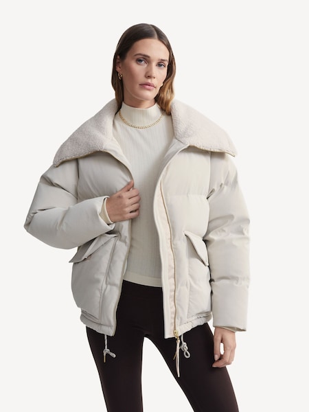 White Roseville Short Puffer Jacket (E72257) | £185