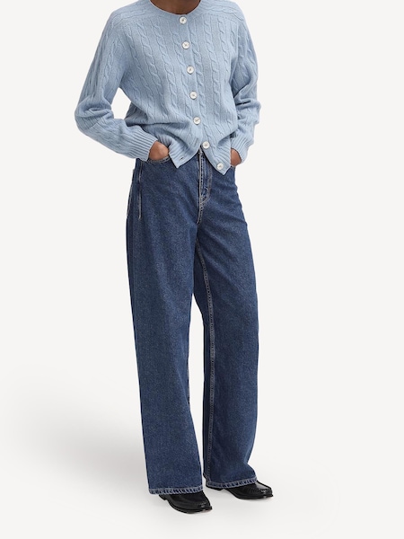 Barbour® x Alexa Chung Light Blue Cardigan (E73871) | £299