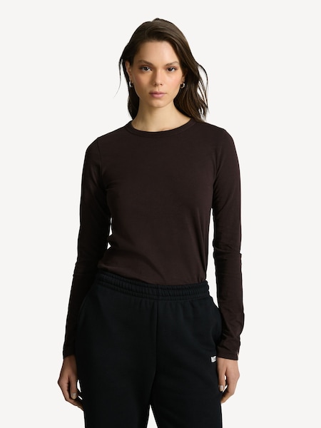 Brown The Slub Long Sleeve T-Shirt (E73894) | £95