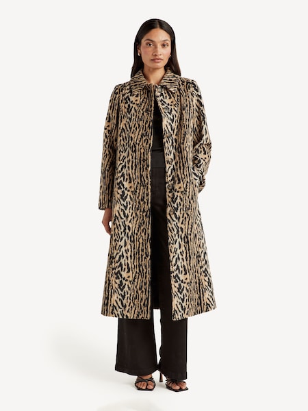 Animal Print Milly Bohemia Coat (E77231) | £340