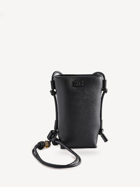 Black Bou Leather Cross-Body Bag (E80396) | £185