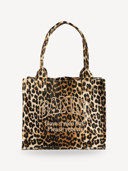 Leopard Denim Easy Shopper Tote Bag (E80412) | £145