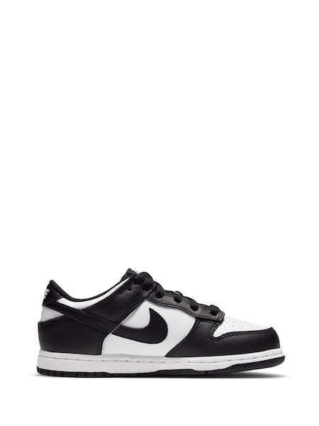 Black/White Junior Dunk Low Trainers (E81939) | £55