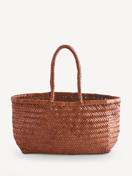 Large Bamboo Triple Jump Leather Bag (E84039) | £390
