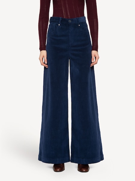 Blue Carine Corduroy Wide Leg Jeans (E84575) | £165