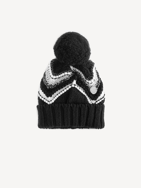Zig Zag Pattern Bobble Black Hat (E84758) | £133