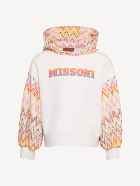 Cream Multicolour Zig Zag Logo Hoodie (E84767) | £274 - £298