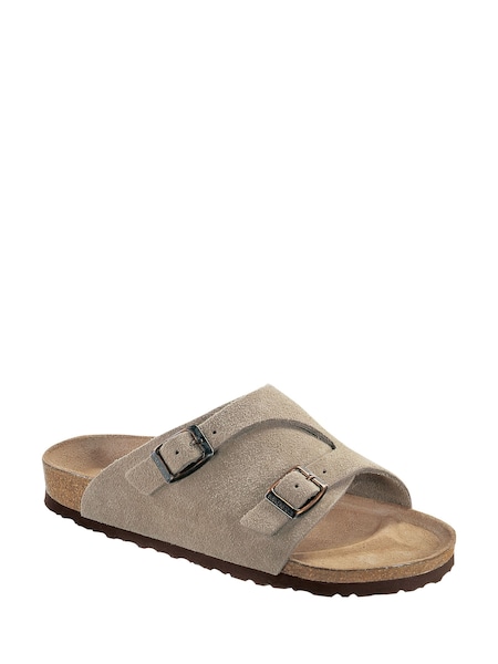 Brown Zurich Suede Leather Sandals (E87421) | £115