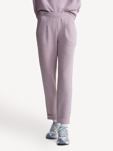 Mauve Marl The Rolled Cuff Joggers (E87593) | £100