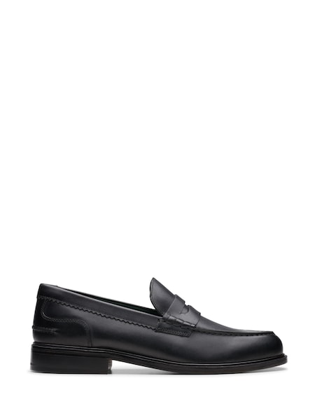 Black Leather Craft James Lo Shoes (E92150) | £130