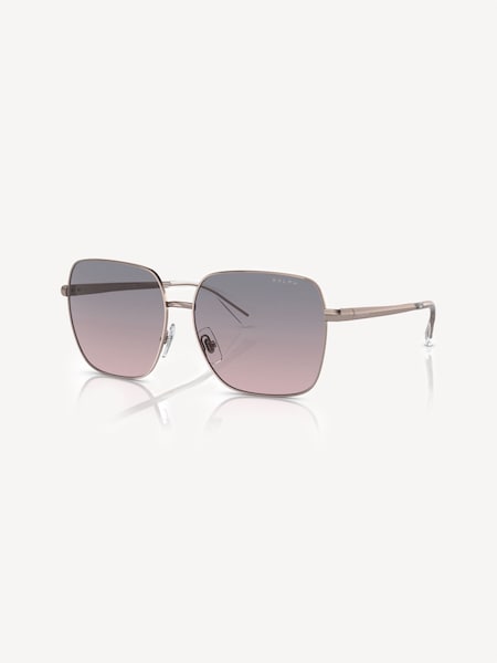 Pink RA4142 Square Sunglasses (F02162) | £115