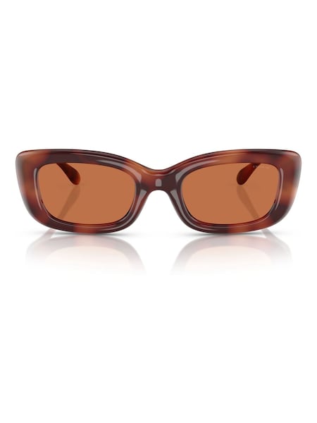 Brown Rectangle Sunglasses (F02177) | £124