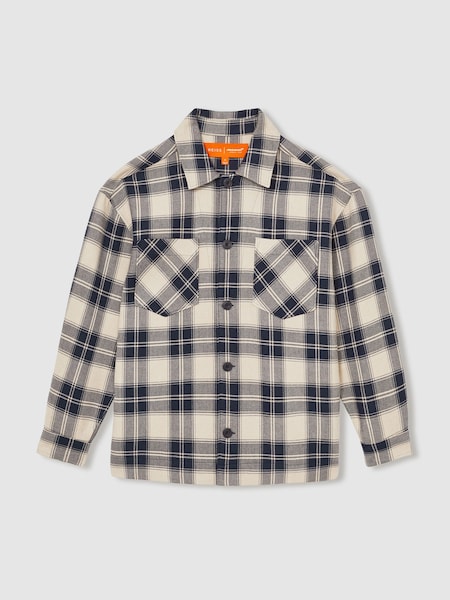 Navy/Off White Endurance McLaren F1 Team Check Logo Overshirt (F02843) | £198