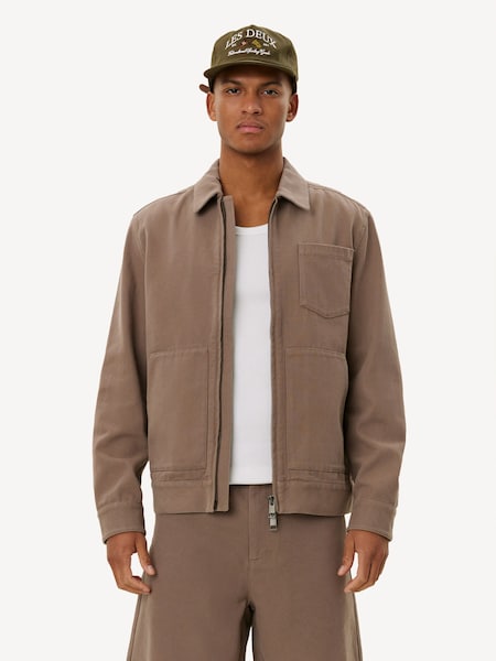 Brown Robert Canvas Workwear Jacket (F07267) | £180