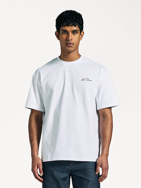 White Crew Logo T-Shirt (F07277) | £50