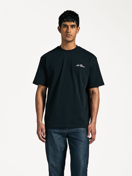 Black Crew Logo T-Shirt (F07292) | £50