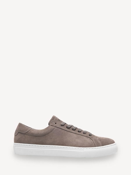 Grey Theodor Suede Low Top Lace Up Sneakers (F07293) | £120