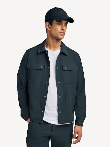 Black Sebastian Technical Stud Fastening Jacket (F07294) | £190