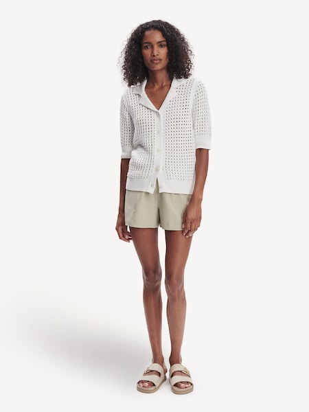 White Ellie Knit Shirt (F09431) | £95