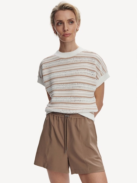 Cream Ciara Stripe Knit Top (F09440) | £90