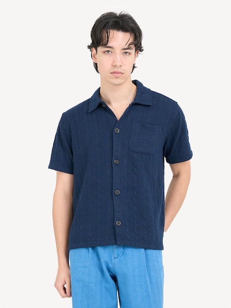 Blue Ashby Weaver Shirt (F16033) | £150