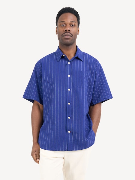Blue Atlanta Patterson Shirt (F16035) | £120