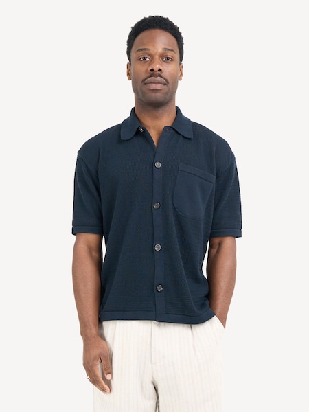 Blue Nicholson Mawes Shirt (F16041) | £220