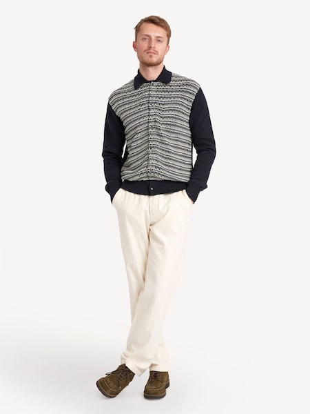 Cream Drawstring Cairnes Trousers (F16046) | £185