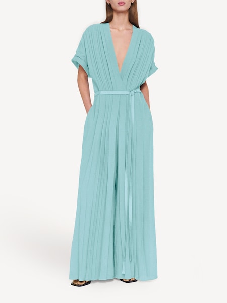 Blue Blue Sofia Airy Plissé Jumpsuit (F18070) | £595