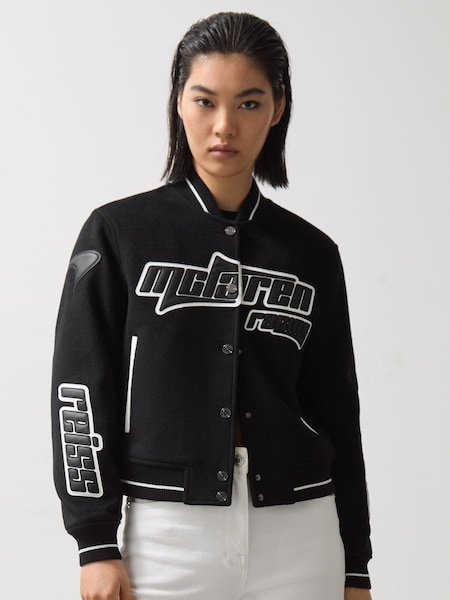 Black Blain McLaren F1 Team Bomber Jacket (F18299) | £398
