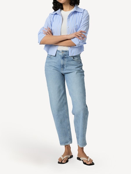 Blue Alexis Barrel Leg Jeans (F20152) | £280