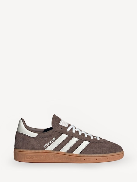 Brown/White Handball Spezial Trainers (F20462) | £90