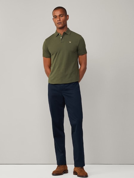 Slim Fit Linen Piqué Polo (F20820) | £44