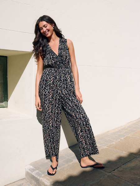 Black Wide Leg Jumpsuit (F22064) | £45