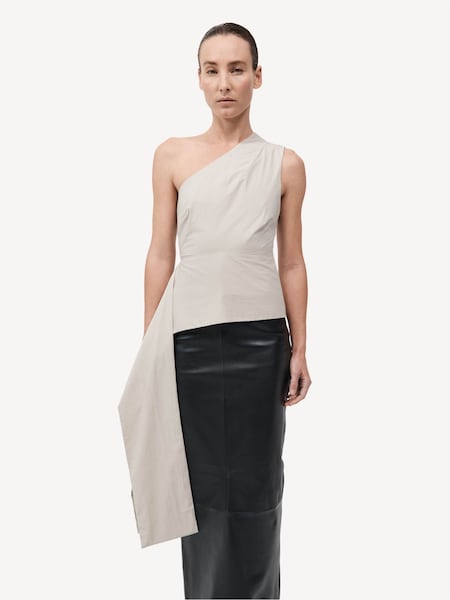 Cream Asymm Origami Top (F23383) | £256