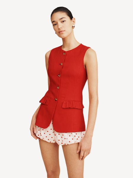Red Matilda Waistcoat (F23869) | £245