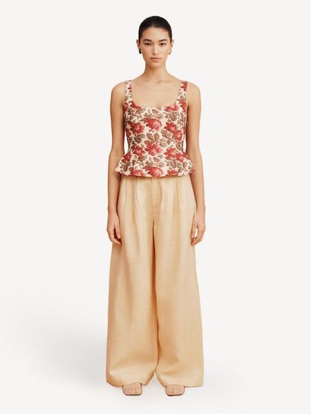 Yellow Parker Wide Leg Trousers (F23870) | £255